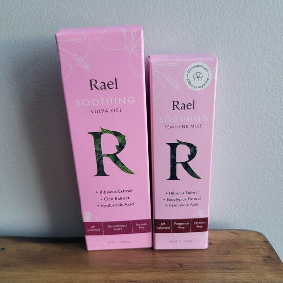 NIB Rael Set of 2 Soothing Femanine Mist & Soothing Vulva Gel 1.7 oz - Picture 1 of 3